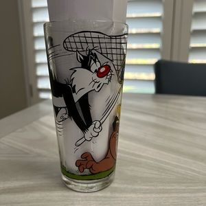 Vintage Sylvester Tweety Cartoon Glasses Pepsi 1976 Looney Tunes
